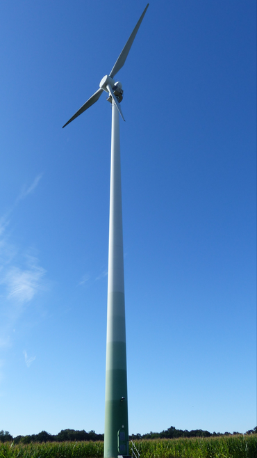 Foto einer Enercon-Windkraftanlage von Typ E30/2