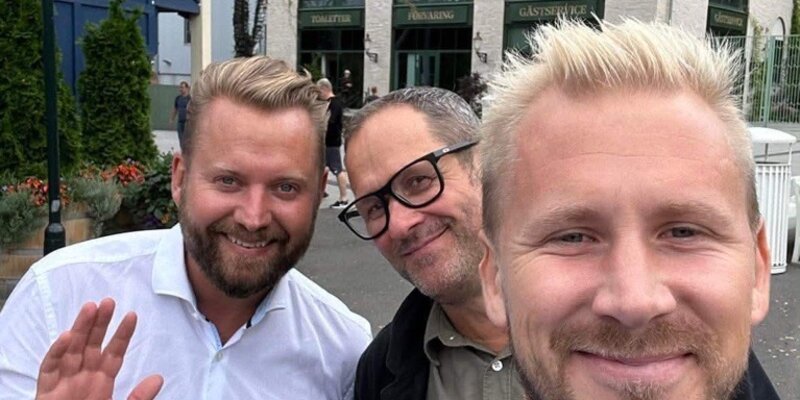 Porträtt av Linus Sturesson, Clas Carlsson och David Thorsson (från vänster till höger)